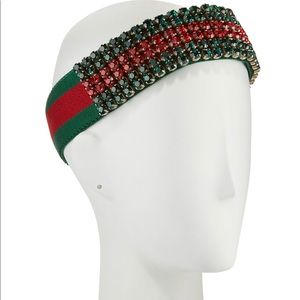 Gucci
Crystal Embellished Web Headband